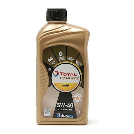 Total Συνθετικό Λάδι Αυτοκινήτου Quartz Ineo 5W-40 C3 1lt
