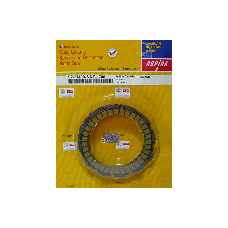 Δίσκοι Συμπλέκτη ASPIRA (Σετ/5τμχ) FX125