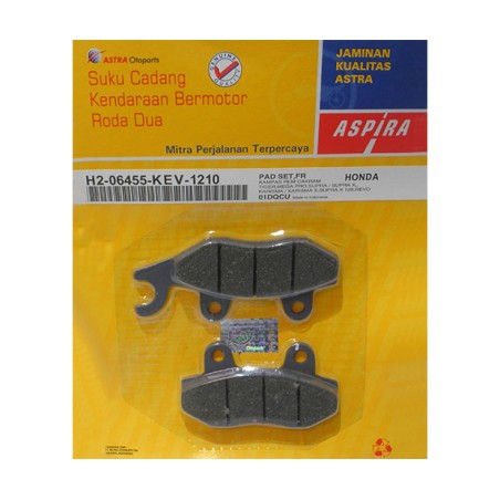 Τακάκια ASPIRA Εμπρός FA197-FA215 SUPRA,KAZE-R,KRISSII,ADDRESS125,FX125,SHOGUN,CRYP,ZX130,RCX185I