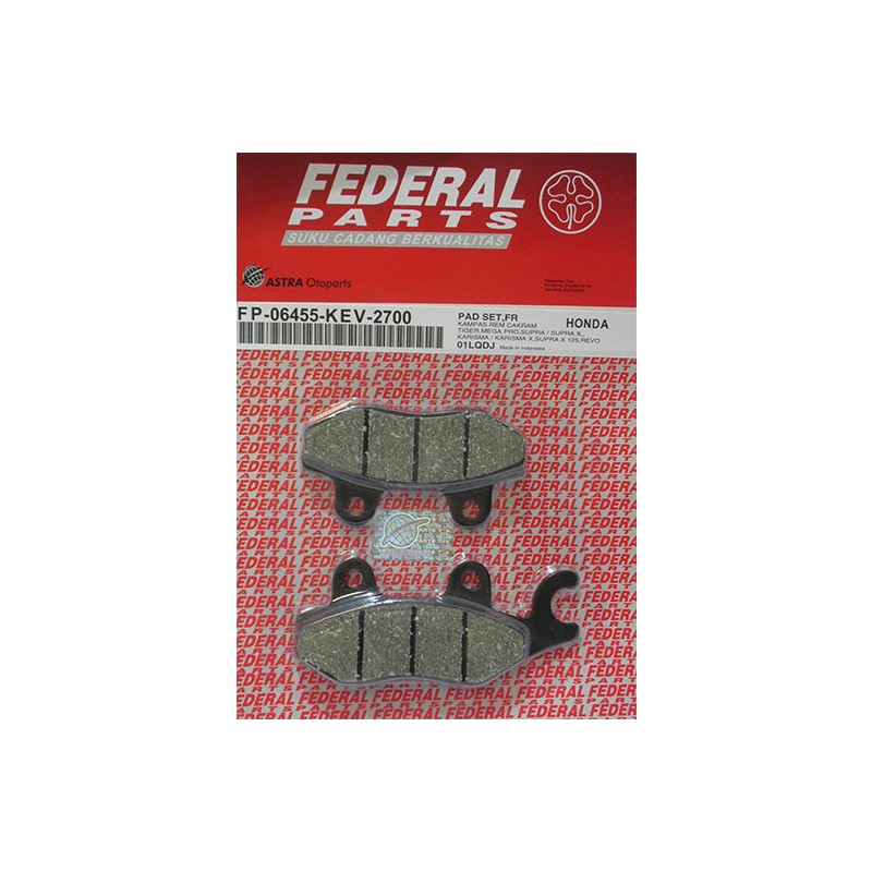 Τακάκια FEDERAL Εμπρός FA197-FA215 SUPRA,KAZE-R,KRISSII,ADDRESS125,FX125,SHOGUN,CRYP,ZX130,RCX185I