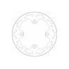 Δισκόπλακα SBS/5092 220X105X4,0X4X10,5 Εμπρ. SH125/150'02-08,SH125I/150I'07-13,NES@125/150'01-06