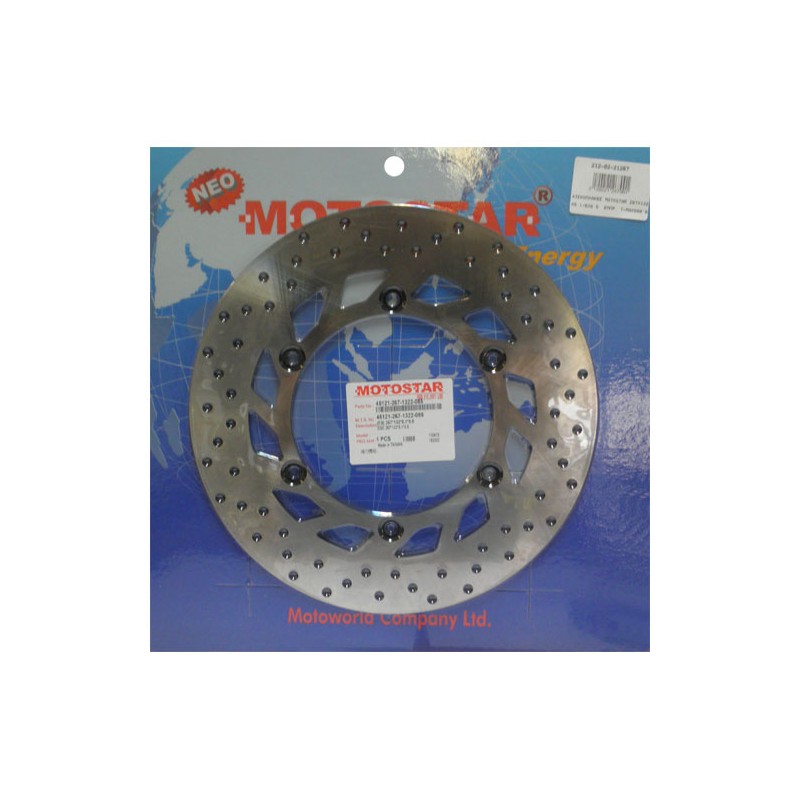 Δισκόπλακα MOTOSTAR 267X132X5.1/6X8.5(483) Εμπρ. X-MAX400,YP500,T-MAX530,FR T-MAX500'08-11,RR FAZER1000'01-05,MAJESTY400 (RR)