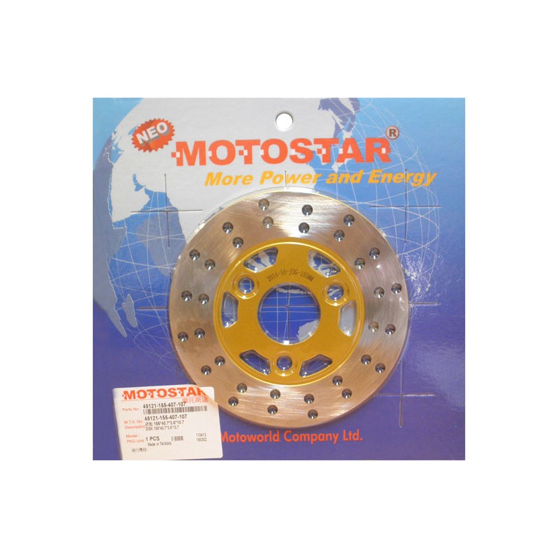 Δισκόπλακα MOTOSTAR 155X40.7X3.6/3X10.7(406) ZIP50'93-00,JOG50R'91-02,V CLIC50'08-13,AMICO50, YAM/CR50Z AXIS