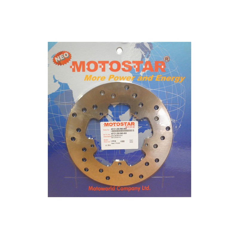 Δισκόπλακα MOTOSTAR 200X96X4/5X6.5(610) LX150,RUNNERVX125'00-05 RR,FLY50/100'06-08,HEXAGON125/250,DNA50,VESPA50/125