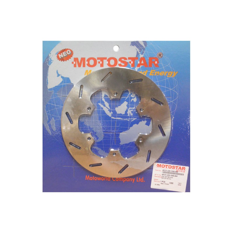 Δισκόπλακα MOTOSTAR 220X105X4/6X6.5(113) GTSSUPER300,LIBERTY50/125/150,RUNNER50/125/200