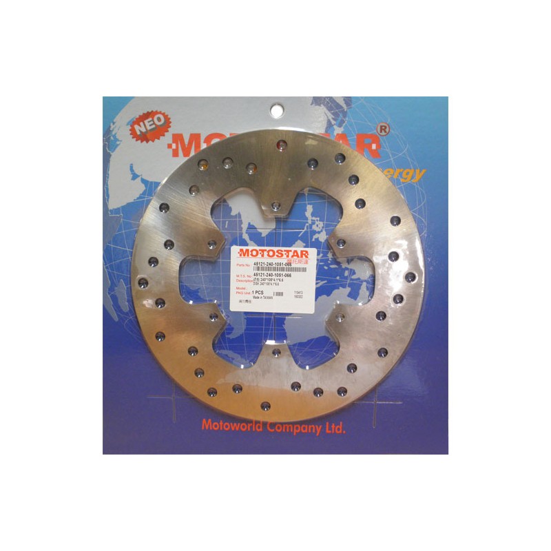 Δισκόπλακα MOTOSTAR 240X105X4.1/6X6.6(1090) RUNNER125/200,MP3-125/250/300/400,FUOCO500