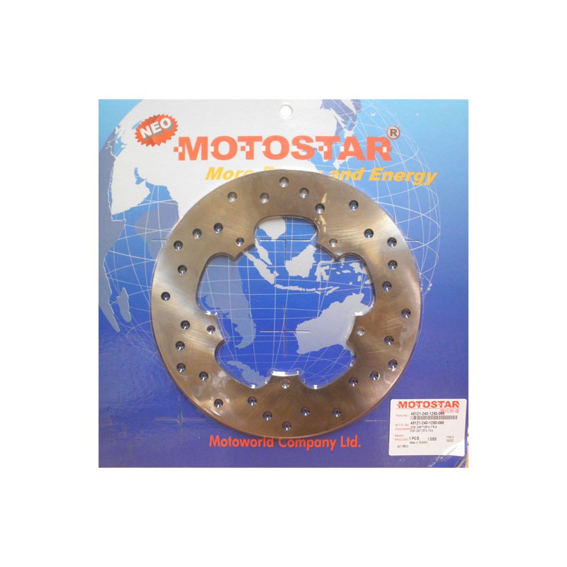Δισκόπλακα MOTOSTAR 240X125X4.1/5X6.6(1071) SCARABEO125/250/300/400,NEXUS250'06-08,NEXUS500'04-11
