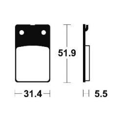 Τακάκια BENDIX MA95 FA99 STD FR MALAGUTI F12-F15
