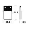 Τακάκια BENDIX MA95 FA99 STD FR MALAGUTI F12-F15