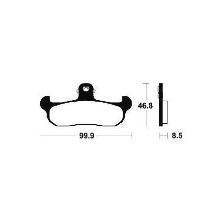 Τακάκια BENDIX MO108 FA134 STD FR HUSABERG-HUSQVARNA