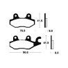 Τακάκια BENDIX MR138 FA125-165 SP RR