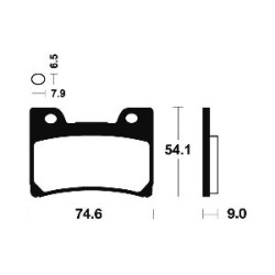 Τακάκια BENDIX MF165 FA182 SP FR FZR 1000 EXUP