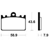 Τακάκια BENDIX MF166 FA180 SP FR