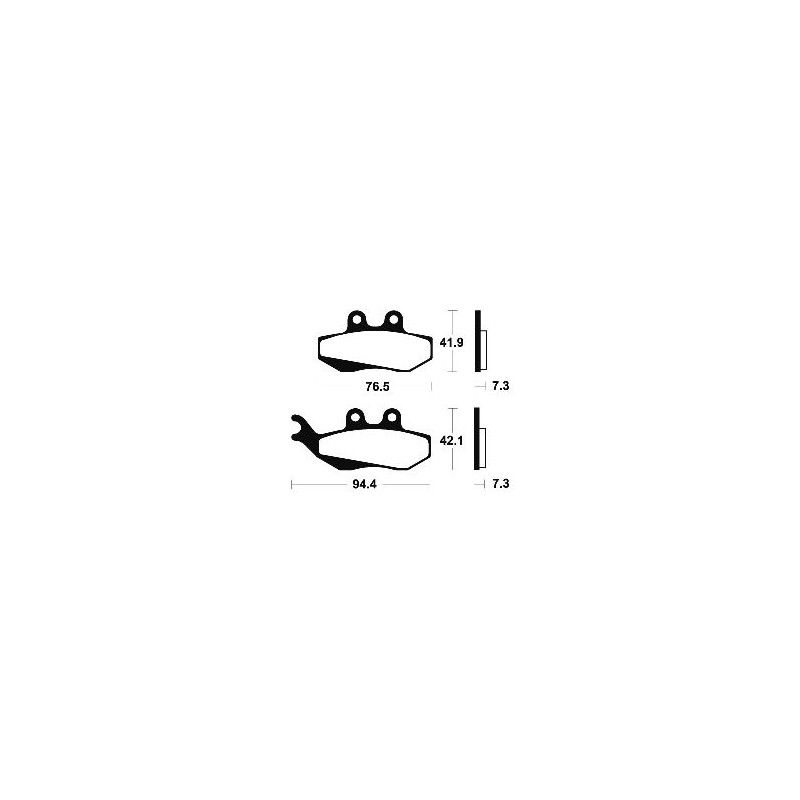 Τακάκια BENDIX MA189 FA194 STDFR HEXAGON 250 MADISON125-150-200
