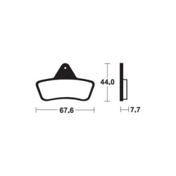 Τακάκια BENDIX MOA258 FA271 FR/RR ARCTIC CAT'08~04 250-650CC 4X4