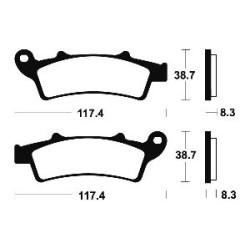Τακάκια BENDIX MA261 FA324 STD FR ATLANTIC 125-200