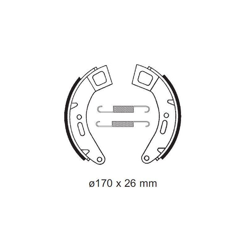Σιαγώνες BENDIX BA 185/881 COSA125/150/200 RR