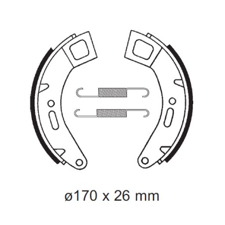 Σιαγώνες BENDIX BA 185/881 COSA125/150/200 RR