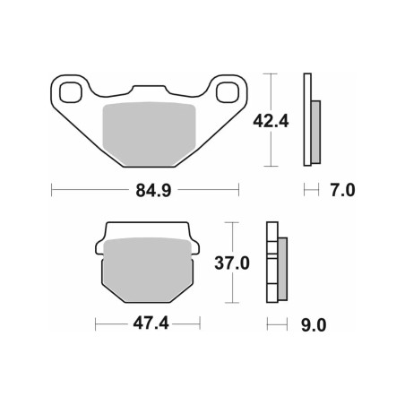Τακάκια SBS 101HF SFA083 SCOOTER 50-124CCM