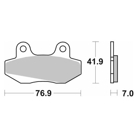 Τακάκια SBS 103HF FA86 SCOOTER 50-124CCM(A9/125-FR,TREVIS125-FR,ASUS125i