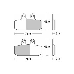Τακάκια SBS 179HF FA256
