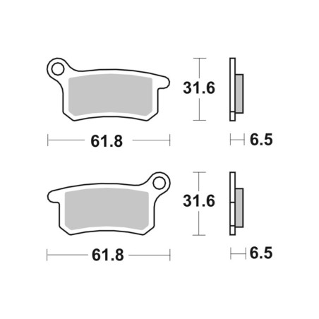 Τακάκια SBS 783SI FA357 KTM/SX65/85'02-11
