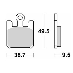 Τακάκια SBS 788RST FA369  4τμχ/Σετ FRONT