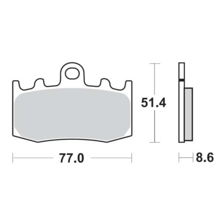 Τακάκια SBS 796HF FA335 STD FR/RR