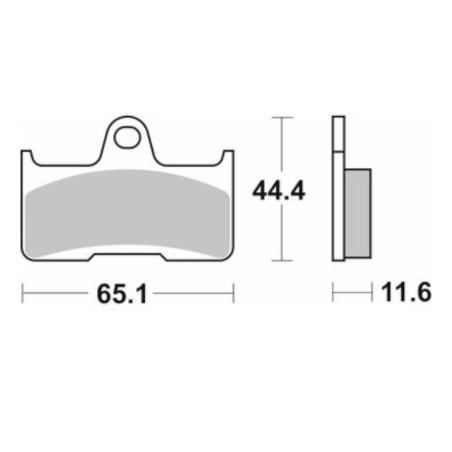 Τακάκια SBS 799SI FA344X CF450/500/625 Πίσω(Χειρόφρενο)