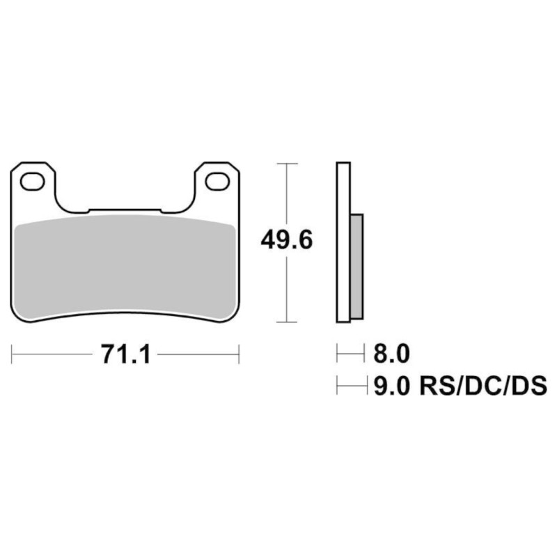 Τακάκια SBS 806DS FA379 DUAL SINTER
