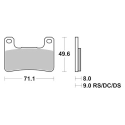 Τακάκια SBS 806HS FA379 FR