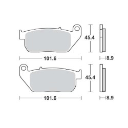 Τακάκια SBS 807H.HS FA381 FR HARLEY