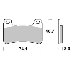 Τακάκια SBS 809HS FA390 FR