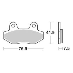 Τακάκια SBS 814HF FA86 STD FR/RR SPRINTER125