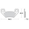 Τακάκια SBS 822ATS FA395 SINTER (ATV) MXU400'08-11,MAXXER400/450,ARCTIC CAT,POLARIS FR/RR