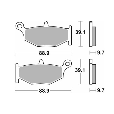 Τακάκια SBS 833LS FA419 RR