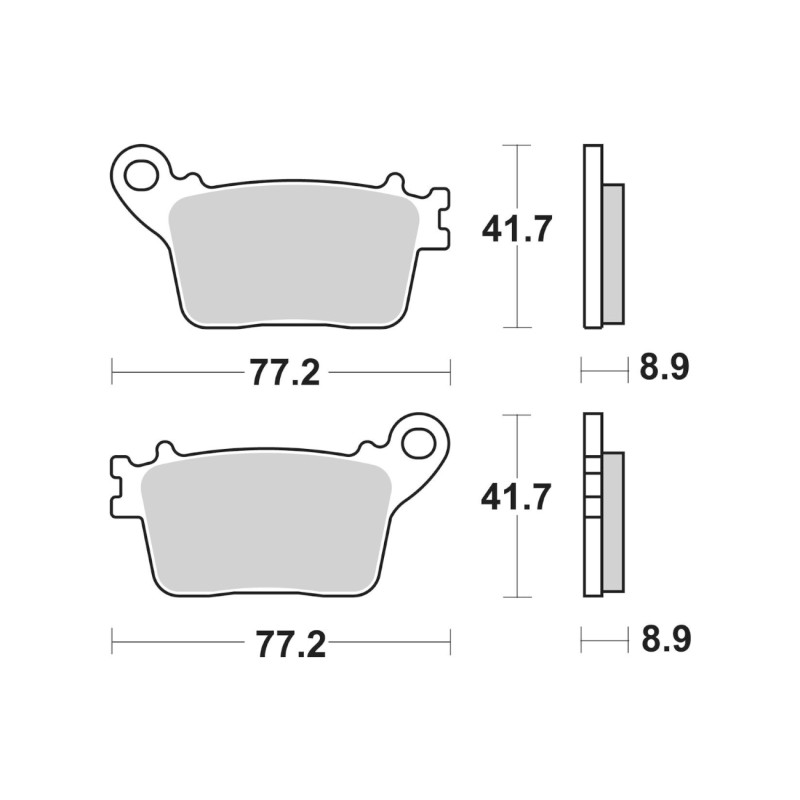 Τακάκια SBS 834LS FA436 RR