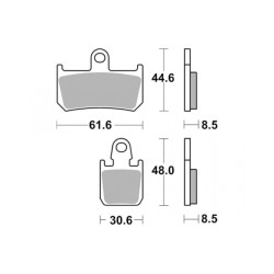 Τακάκια SBS 839RS/RST FA442/4 FR RACING YZF1000R1'07-14,YZF1000R1 ABS'12-14,MT01'07-16