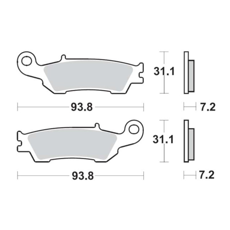 Τακάκια SBS 840RSI FA450 MX ATV RACING