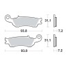 Τακάκια SBS 840RSI FA450 MX ATV RACING