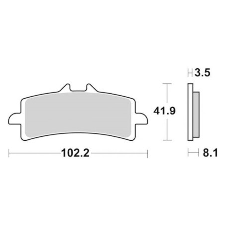 Τακάκια SBS 841DS-1 FA447 DUAL SINTER