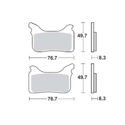Τακάκια SBS 842RSI FA405