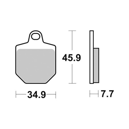 Τακάκια SBS 843DC FA433/4 4τμχ/Σετ DUAL CARBON