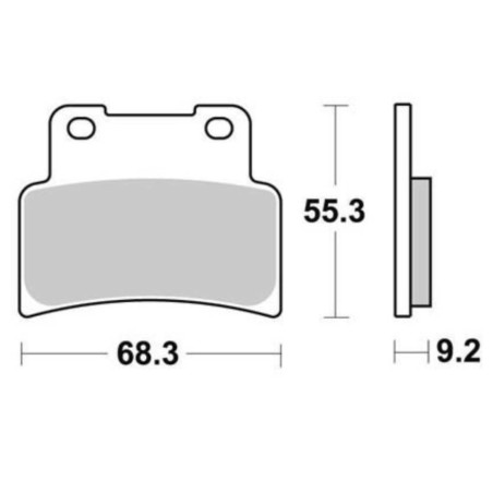 Τακάκια SBS 844DC FA432 DUAL CARBON YAM/MT125,APRILIA RS125