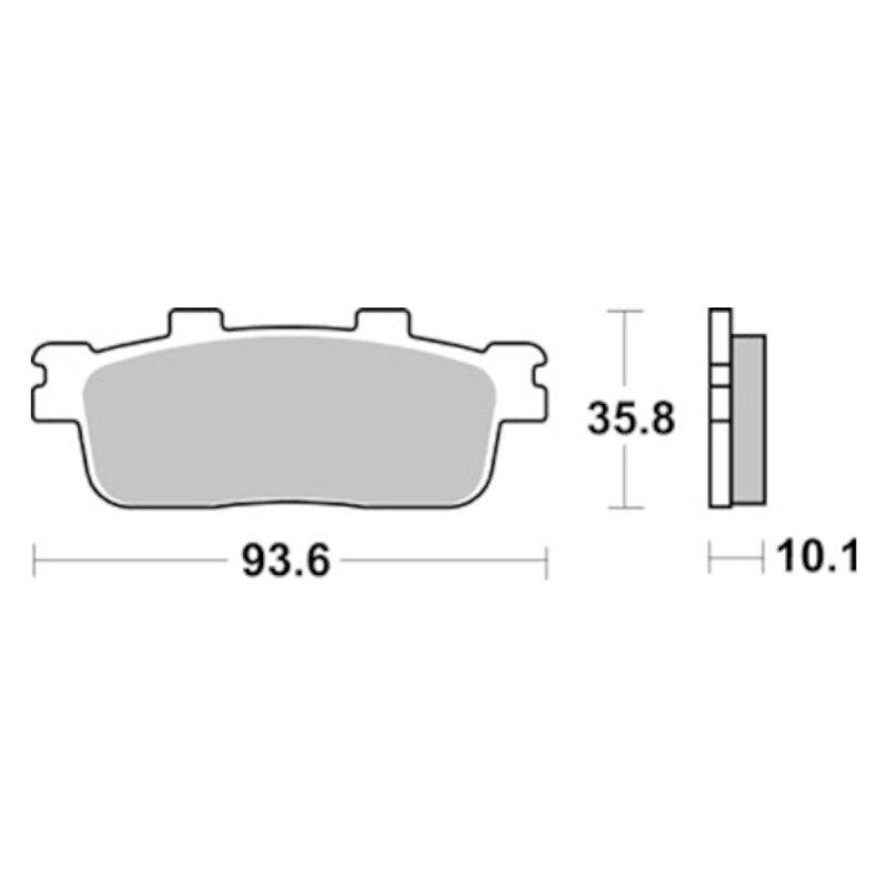 Τακάκια SBS 847HF FA427 STD FR/RR