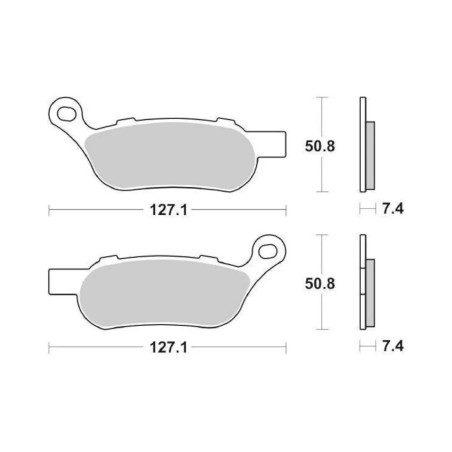 Τακάκια SBS 854H.LS  FA458V RR HARLEY