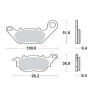 Τακάκια SBS 858HF FA464 STD FR/RR CRYPTON110,CRYPTONX-135
