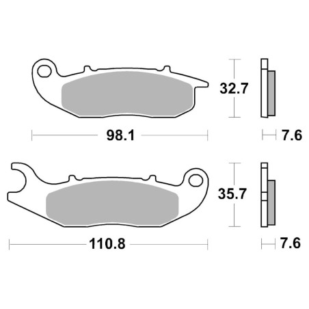 Τακάκια SBS 859SI FA465 Εμπρός CRF250L'14,PCX125-150'21