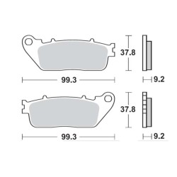 Τακάκια SBS 862HF FA488 STD FR/RR