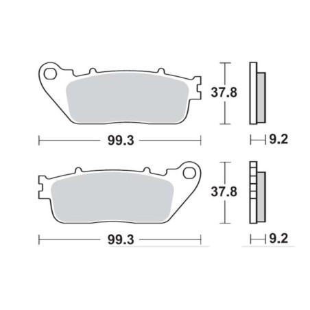 Τακάκια SBS 862HF FA488 STD FR/RR